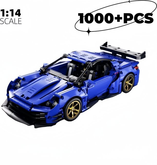 Technische Super Speed Sport Auto Bausteine, 1000 Teile - Bild 1