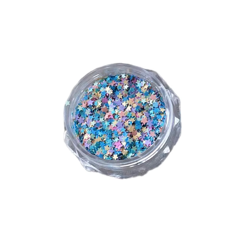 HNKMP Nagel Glitter Stern, Pailletten, Schimmernd - Bild 3