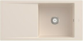 Villeroy & Boch Spüle Timeline 60 Flat bündig mit Ablaufgarnitur Handbetätigung in Beige - Bild 1