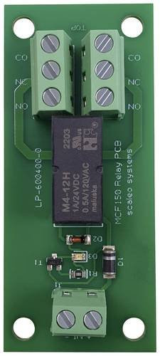 Scaleo systems Relaisplatine VV-600401-0-C in Grün mit 2 Wechslern, 12 V/DC - Bild 1