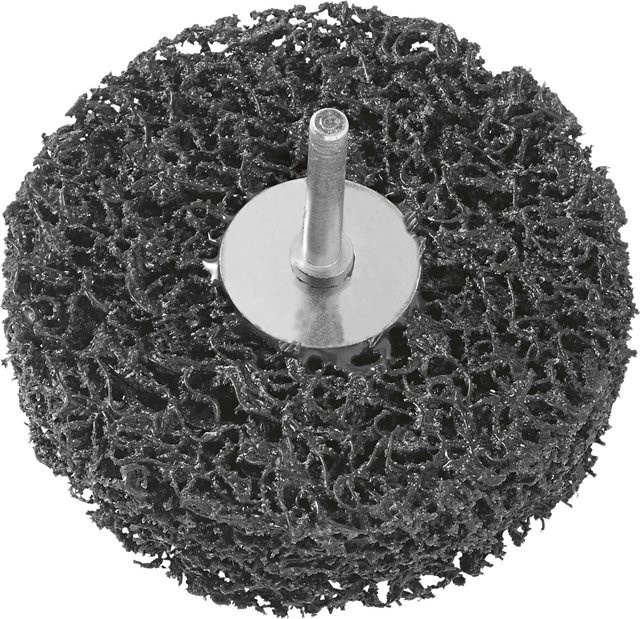 LUX-TOOLS Grobreinigungsscheibe für Metall, Schwarz, Durchmesser: 100 mm - Bild 1