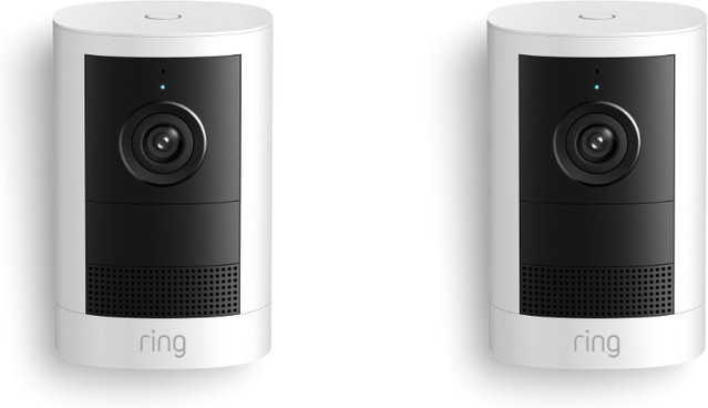 Ring Outdoor Cam Battery 2. Gen. 2K-WLAN-Außenkamera 2er-Set Weiß - Bild 1