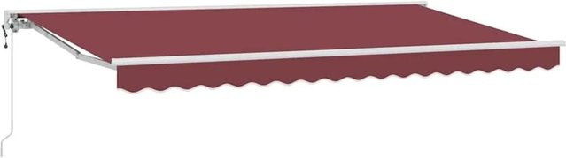 vidaXL Einziehbare Markise Bordeauxrot B: 400 cm, T: 200 cm, H: 165 cm - Bild 1