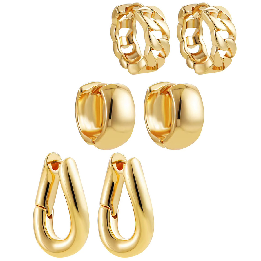 Erpels Creolen, vergoldet, Messing, Damen - Bild 3