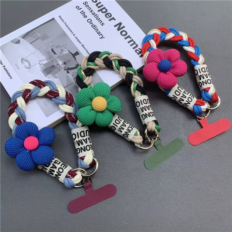 DOLANBIA Handy-Umhängeband mit Blumenmuster in Multicolour, universelle Anti-Verlust-Handyschlaufe für Outdoor und Reisen sowie für Kameras und Wasserbecher - Bild 3