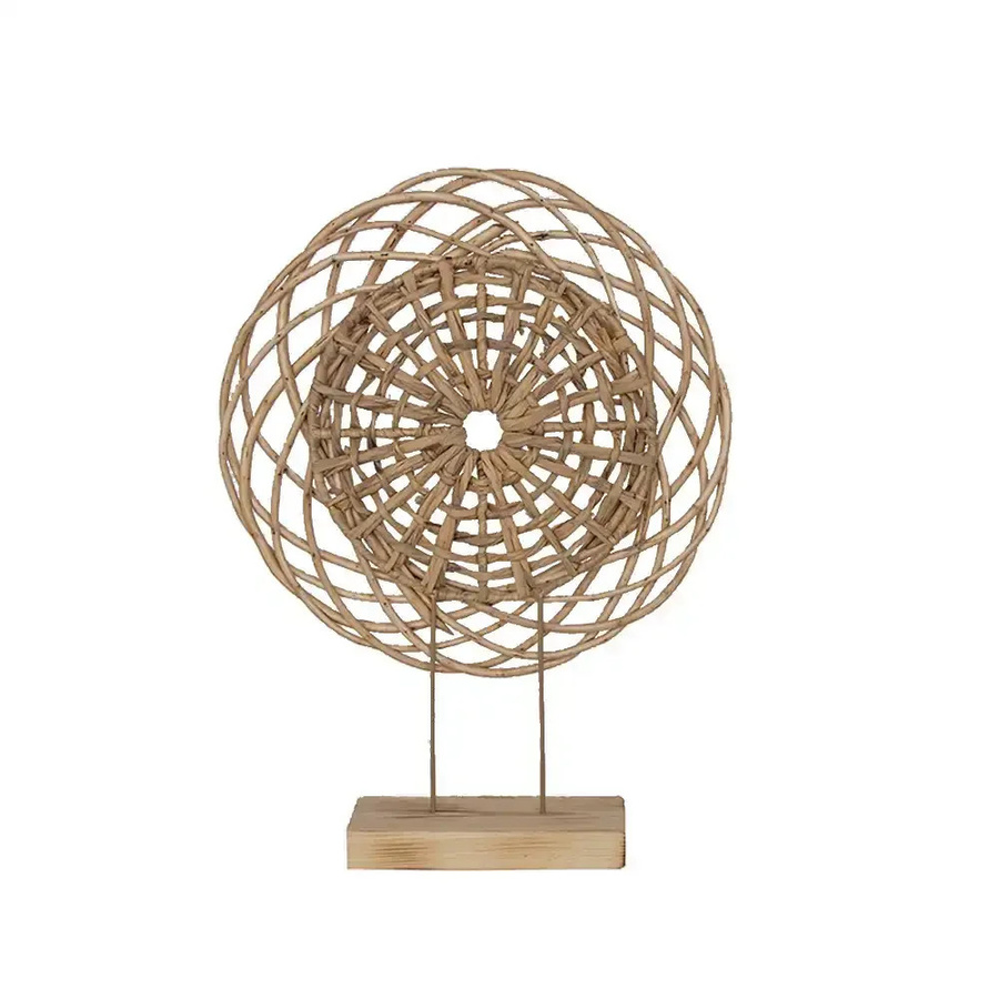 Lolaa Deko-Objekt Caldera, gewebt, beige, auf Ständer, Höhe: 60 cm - Bild 1
