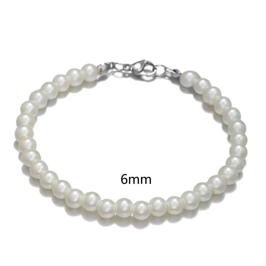 FOMALHAUT Armband, Edelstahl, Perle, Weiß, Unisex - Bild 3