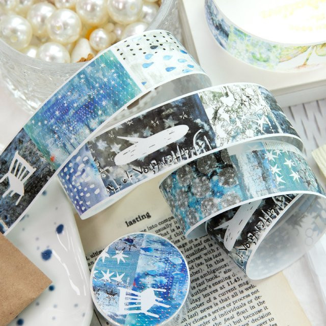 Journal GO Washi Tape Multicolor, dekorative Spleißband-Aufkleber für Scrapbooking, Collage und DIY, B: 2,5 cm, L: 200 cm - Bild 1