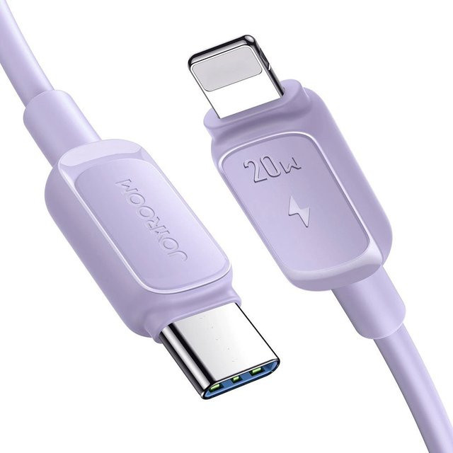 Joyroom USB-C auf Lightning Daten- und Ladekabel S-A14, 20W, Lila, 1,2m - Bild 1