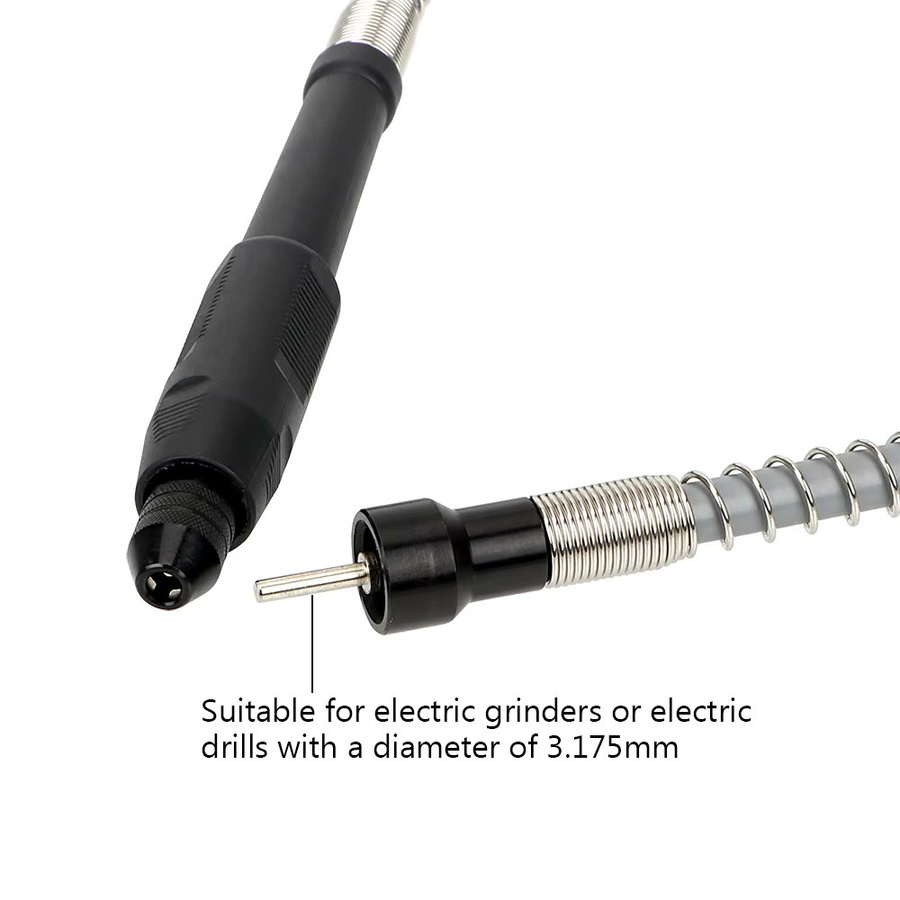 Diywork Bohrfutter Griff für Dremel Elektro Werkzeuge Zubehör, Silber, 0,3-3,2mm - Bild 2