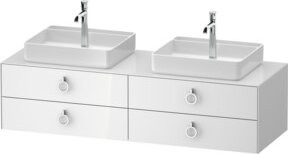 Duravit Waschtischunterschrank White Tulip in White Glossy, B/T: 160 x 55 cm - Bild 1