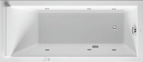 Duravit Whirlwanne Starck in Weiß mit Jet-Sys Wasserdüsen, rechteckig, Einbauversion, B: 160 cm, T: 70 cm, H: 70 cm - Bild 1