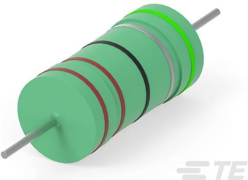 TE Connectivity 2176083-2 Leistungs-Widerstand 15 Ohm radial bedrahtet 5W 0,05% grün - Bild 1