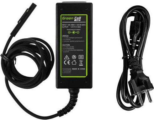 Green Cell GC-AD63P Notebook-Netzteil 36W 12V 2.58A in Schwarz mit Barrel-Stecker - Bild 1