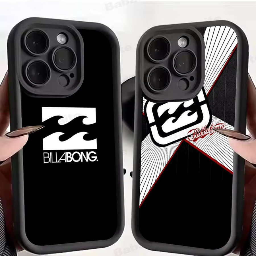 Billabong Silikon-Soft-Handyhülle in Schwarz für iPhone 11 bis iPhone 17 Modelle - Bild 2