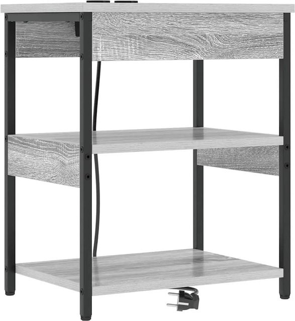 vidaXL Nachttisch in Grau Sonoma Holzoptik modern mit MDF-Material - Bild 1
