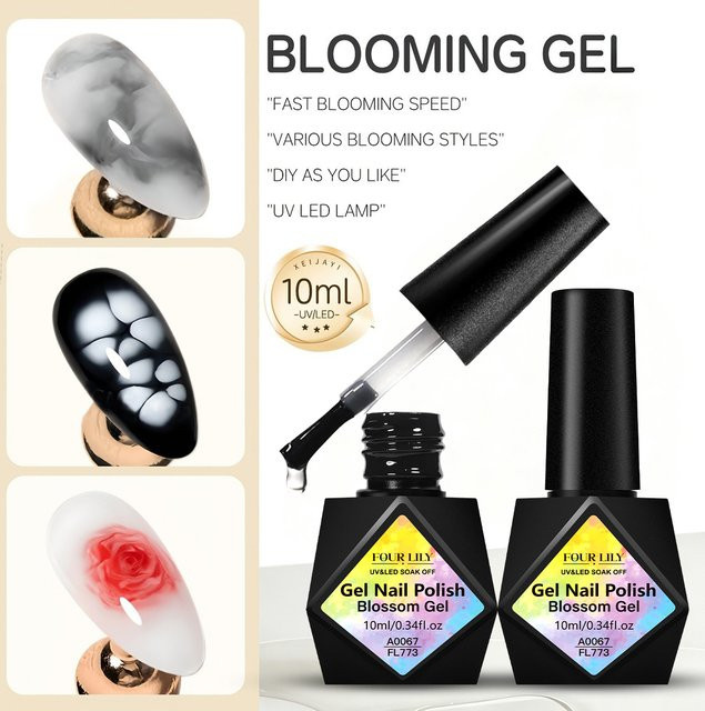 Four Lily Blossom Gel Nagellack, Transparent, 10 ml - Bild 1