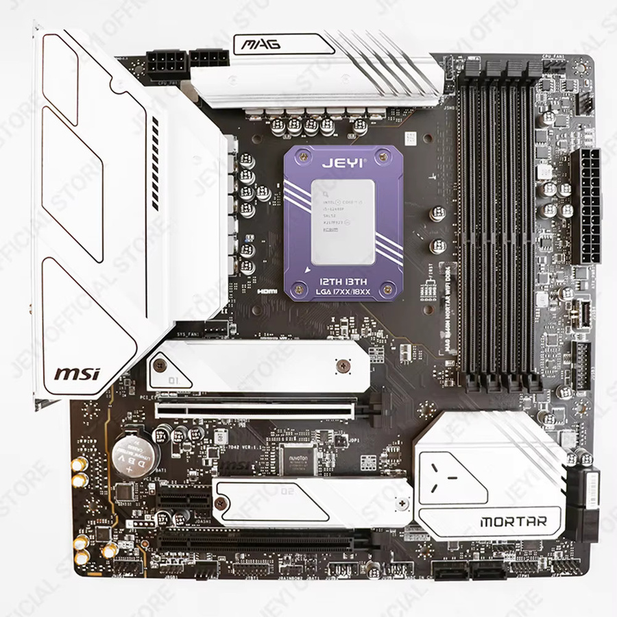 JEYI CPU-Biegekorrekturrahmen für Intel LGA-17XX 18XX Sockel der 12. und 13. Generation aus Aluminium in Lila - Bild 3