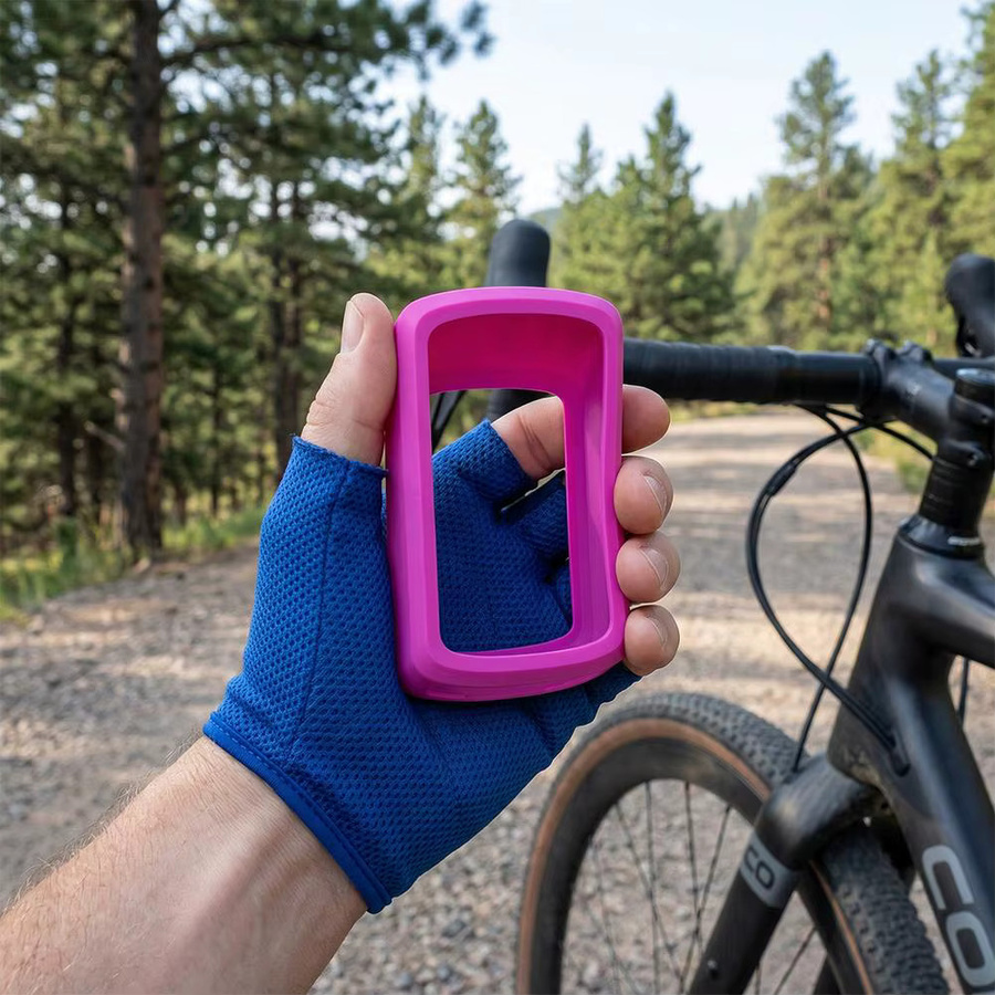 GEOID Silikon-Schutzhülle für CC700 und CC700pro Fahrradcomputer, sturzsicher und wasserdicht, Schwarz - Bild 1