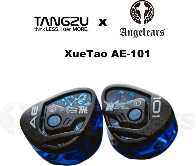 TANGZU x Angelears XueTao AE-101 In-Ear Monitor Kopfhörer mit 10mm dynamischem Treiber und Glasmembran in Blau - Bild 1