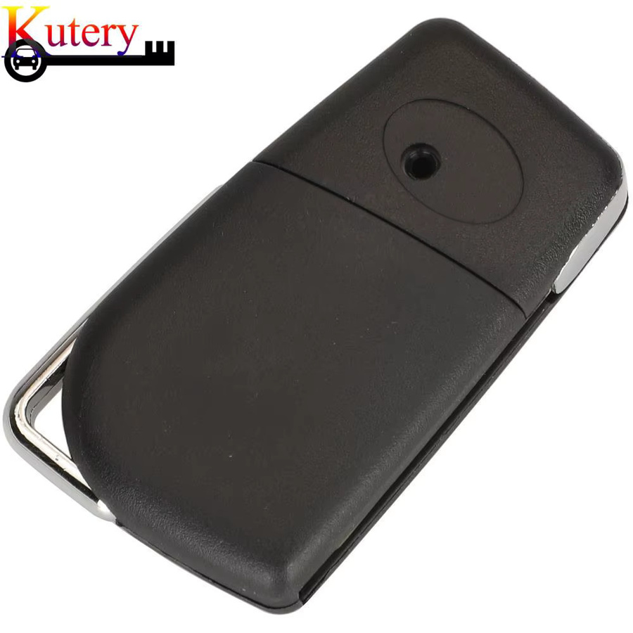 Jingyuqin Smart Autoschlüssel mit Fernbedienung für Toyota Camry Corolla RAV4, faltbar, 315MHz, ID-H (8a) Chip, 4 Tasten, Schwarz - Bild 5