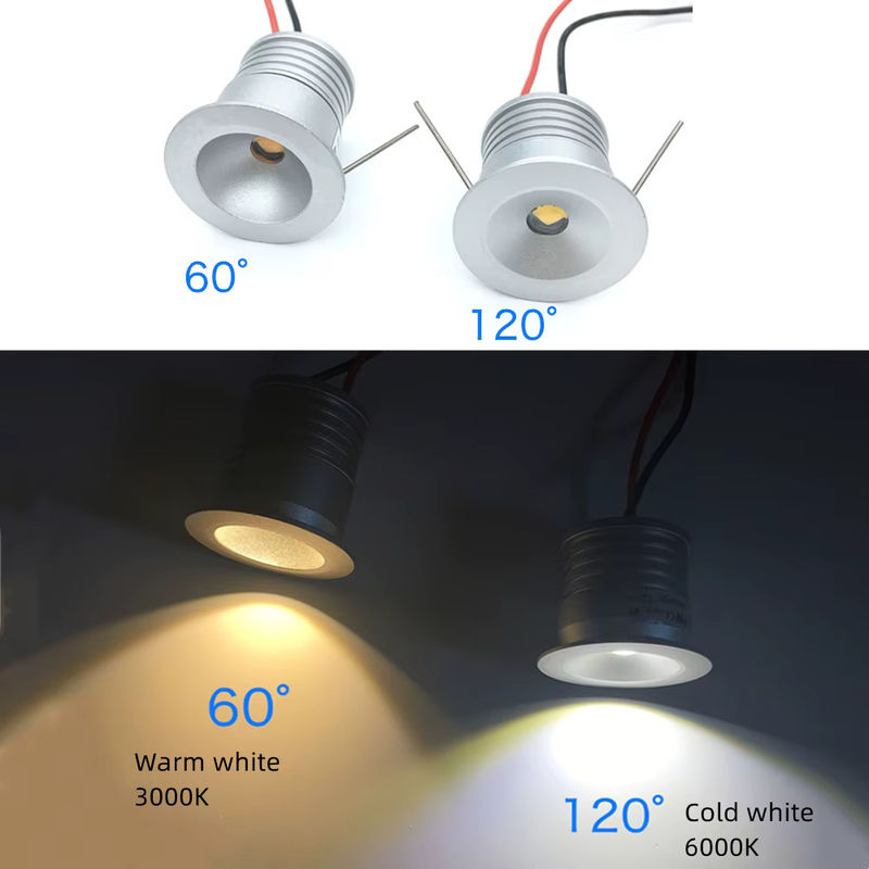 YELEDWAY Mini-LED-Einbaustrahler IP65 mit Fernbedienung, dimmbarer Decken-Downlight aus Aluminium, Farbe: Weiß, Durchmesser: 25 mm - Bild 3