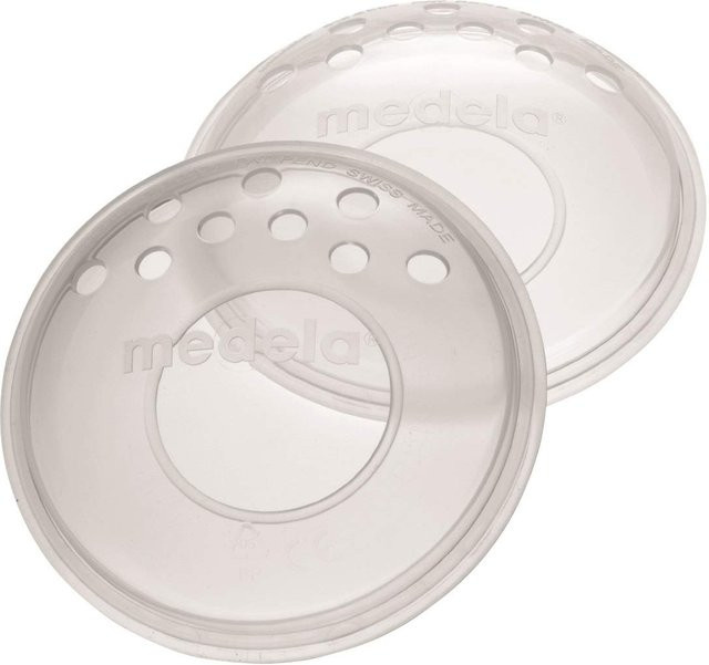 Medela Muttermilchschalen 2er-Pack aus transparentem Silikon, BPA-frei - Bild 1