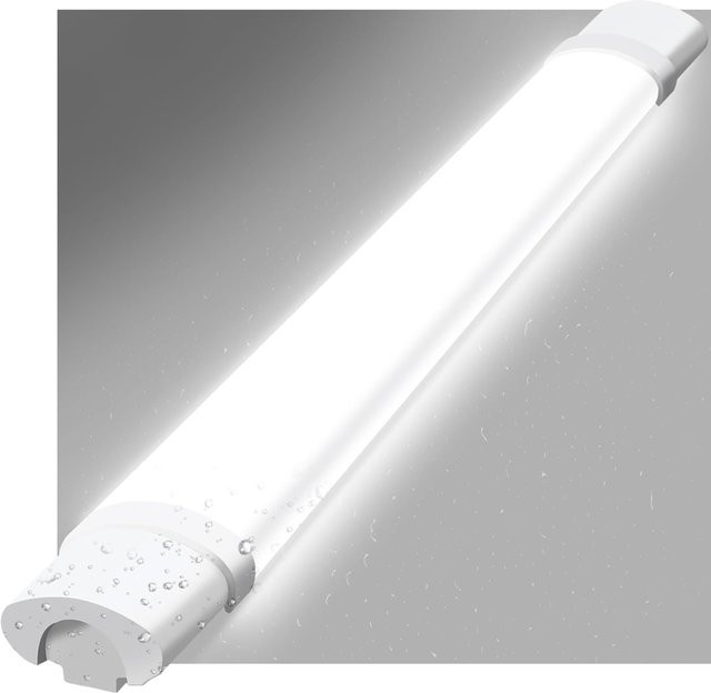 Cliheet Weiße LED-Deckenleuchte 36W mit 5000K Cool White, IP65 Wasserdicht, Länge: 120 cm - Bild 1
