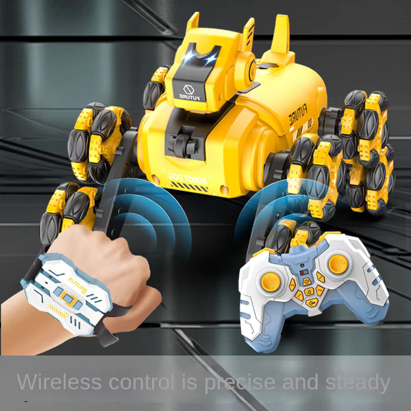 CONUSEA RC Stunt Hund, Fernbedienung Roboter, mit Musik und Spray, Dual Modus - Bild 4