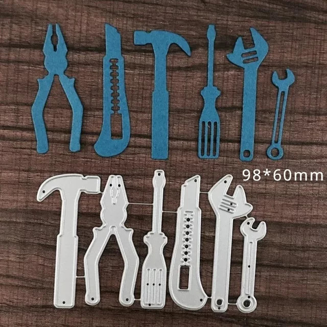 Metall Stanzform Werkzeug-Motiv für Scrapbooking in Silber - Bild 1