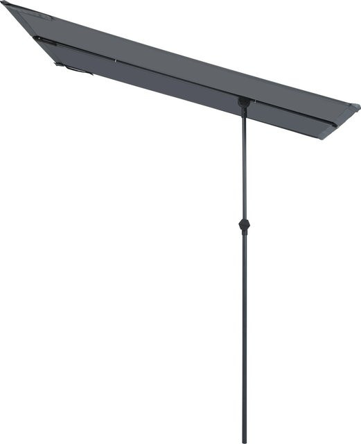 Sunwest Balkonsichtschutz in Anthrazit aus Polyester-Gewebe mit Stahlgestell, B/H: 130 x 180 cm - Bild 1