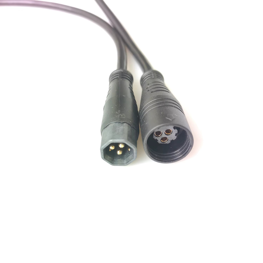 Julet Higo Motor-Kabel Z916 Seitenverlängerung 9-polig mit 3 Phasen und 6 Signaldrähten in Schwarz für Bafang Fat Hub - Bild 2