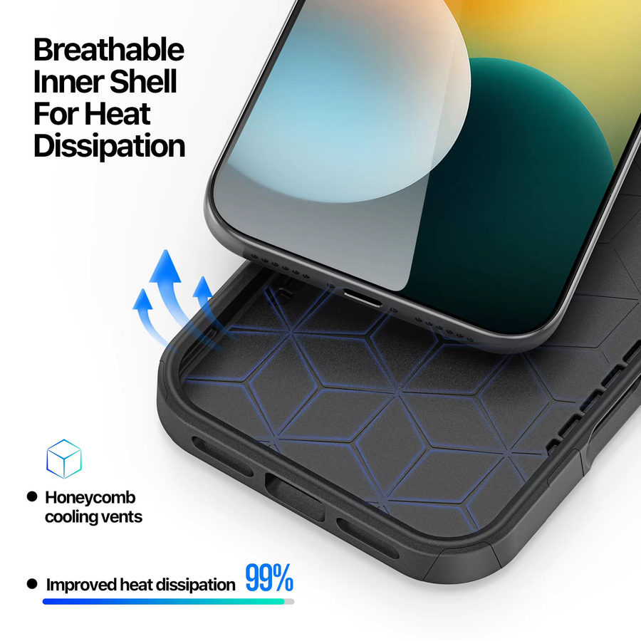 DUX DUCIS magnetische stoßfeste Handyhülle für iPhone 17 Air und iPhone 17 Pro Max in Schwarz - Bild 4