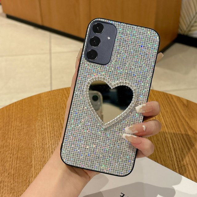 Luxuriöse Glitzer Pailletten Schutzhülle für Samsung Galaxy S25 S24 S23 S26 A14 A15 A16 A37 A55 Plus FE Ultra in Schwarz und Silber - Bild 1
