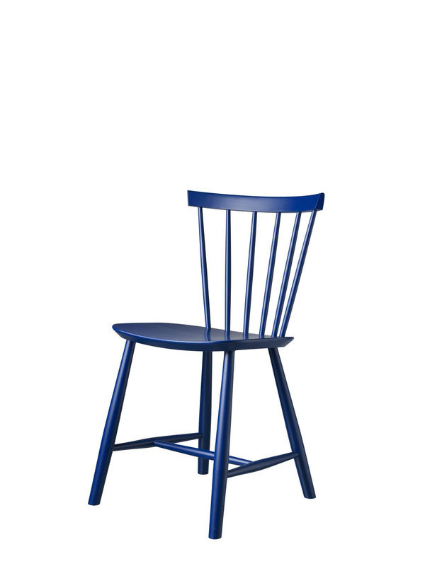FDB Møbler J46 Stuhl aus Buchenholz in Blau mit skandinavischem Design - Bild 2