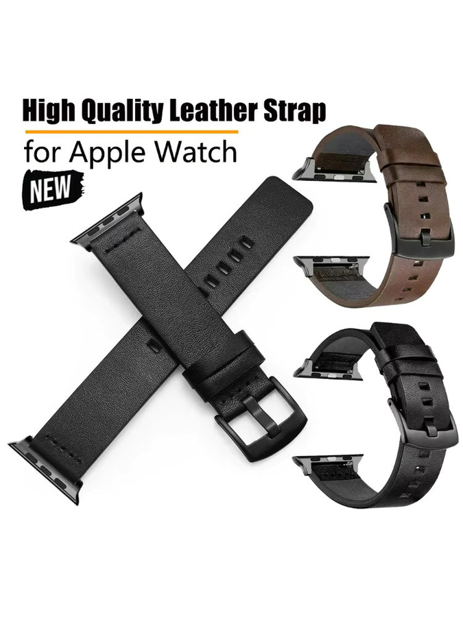 OAKCHARM Uhrenarmband Leder, Schwarz, Unisex - Bild 5