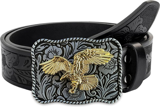 Mttzo Gürtel, Eagle Tang Grass Pattern, Legierung, Unisex - Bild 1