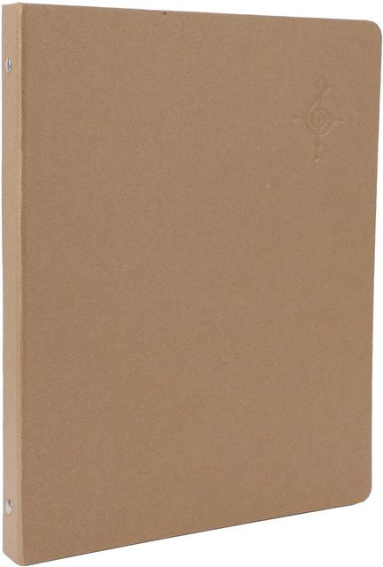 CosyHome Notenmappe A4 aus Kraftpapier und PVC mit 20 Blatt Kapazität in Beige - Bild 1