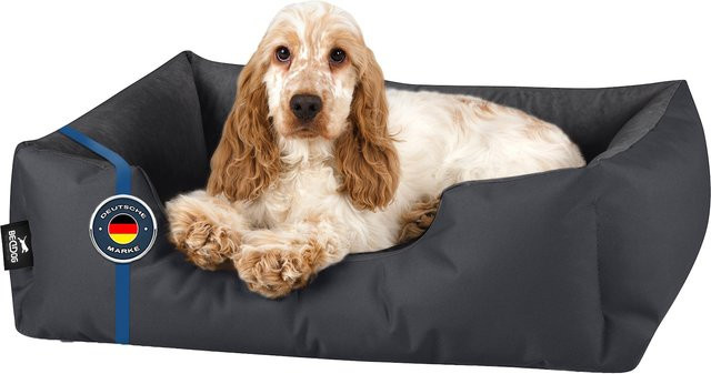 BedDog Hundebett ZARA Hundekissen als Hundesofa mit waschbarem Bezug in Grau - Bild 1