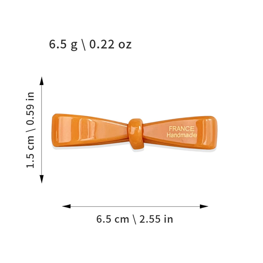 MEPHINA Haarspange, Schleife, Acetat, Entenschnabel-Clip - Bild 4
