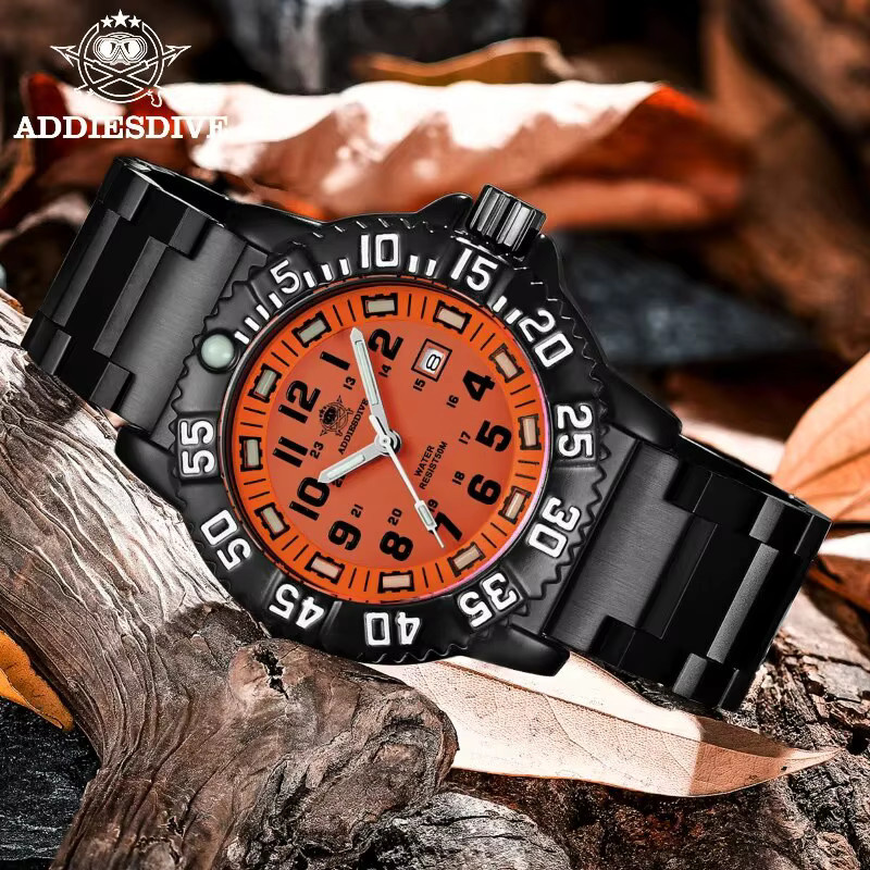 Addies Armbanduhr, Quarz, Nylon, Stahl, Herren - Bild 2