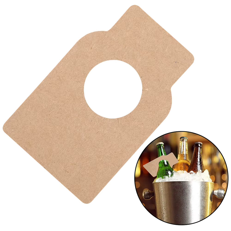 100 Stück LEENKEA Weinflaschenanhänger aus mattem Papier für individuelle Etiketten - Bild 2