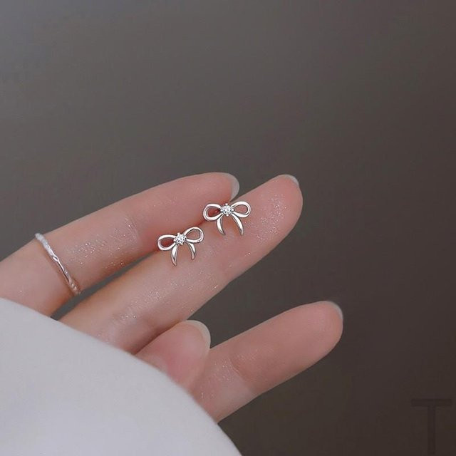 Lucky Star Jewelry Ohrstecker, Silber, Schwarz, Zirkonia, Damen - Bild 1