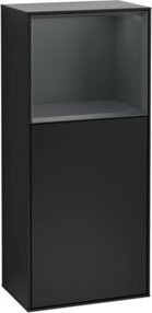 V&B Finion Seitenschrank für das Badezimmer mit LED-Beleuchtung und Glastüren, Breite: 41,8 cm, Höhe: 93,6 cm - Bild 1