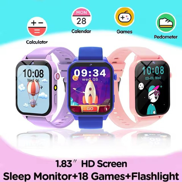 Ola Esporte Kinderkamera Smartwatch in Blau mit Spielen und Schlafüberwachung - Bild 1
