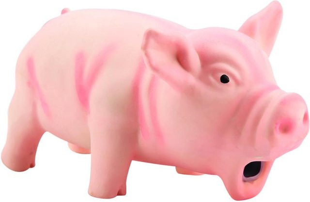 GoolRC Schwein Grunzen Squeak Latex Kauspielzeug für Hundewelpen, Rosa - Bild 1