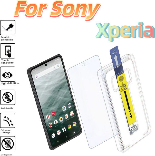 Sony Displayschutzfolie aus gehärtetem Glas für Xperia 1 VI VII 5 10 IV V III HD Klar Transparent und Kratzfest - Bild 1