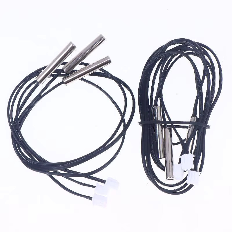 ESHYLALA NTC 10K 1% 3950 Thermistor Temperatursensor mit wasserdichter Sonde für Arduino W1209 W1401, Schwarz - Bild 2
