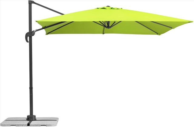 Schneider Schirme Ampelschirm Rhodos Junior Apfelgrün mit Kurbelmechanik und UPF 50+ Sonnenschutz, B/T: 270 x 270 cm - Bild 1