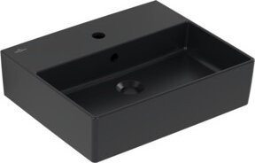 Villeroy & Boch Waschtisch Memento 2.0 in Pure Black, rechteckig mit Überlauf, Breite: 50 cm, Tiefe: 42 cm - Bild 1